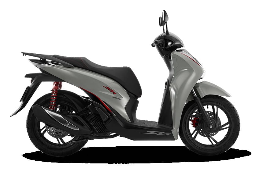 Xe tay ga Honda SH160i 2024 màu trắng với thiết kế sang trọng, biểu tượng của dòng xe máy Honda cao cấp.