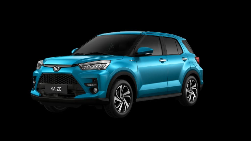 Xe Toyota Raize thể thao màu vàng cá tính