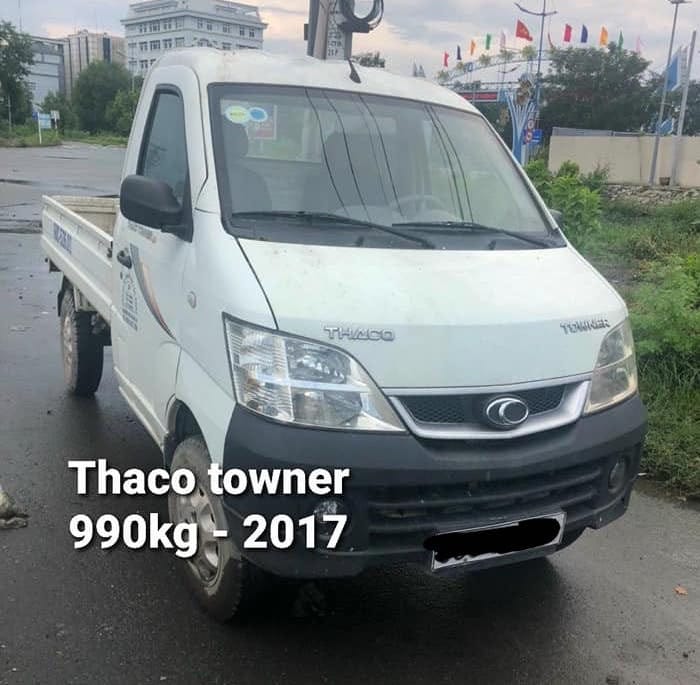 Xe van Thaco Towner 990kg cũ đời 2017 thùng lửng