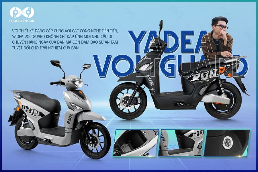 Yadea VoltGuard U - xe máy điện đẹp cho nam với công nghệ hiện đại