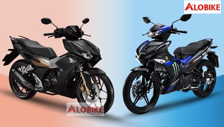 Yamaha Exciter 150 màu đỏ đen đang di chuyển trên đường phố